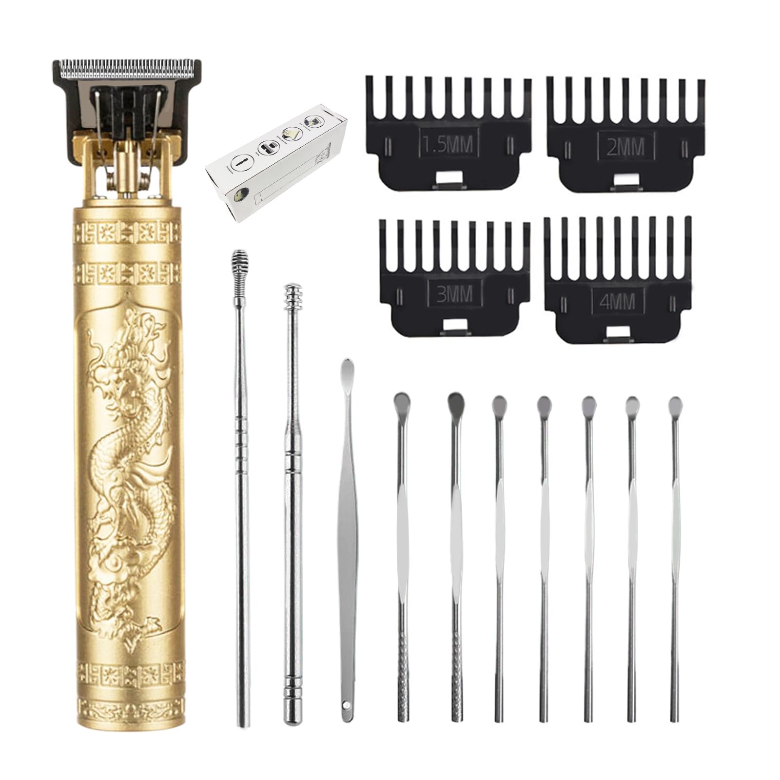 YIPINER Hair Clippers for Men, Cordless Hair Clippers, Hair Clipper with 10 Pieces Earpick