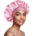 Doitory Satin Silk Bonnet for Sleeping, Soft Satin Lined Hair Bonnet for Women, Double Layer Sleep Nightcap for Natural & Curly Hair