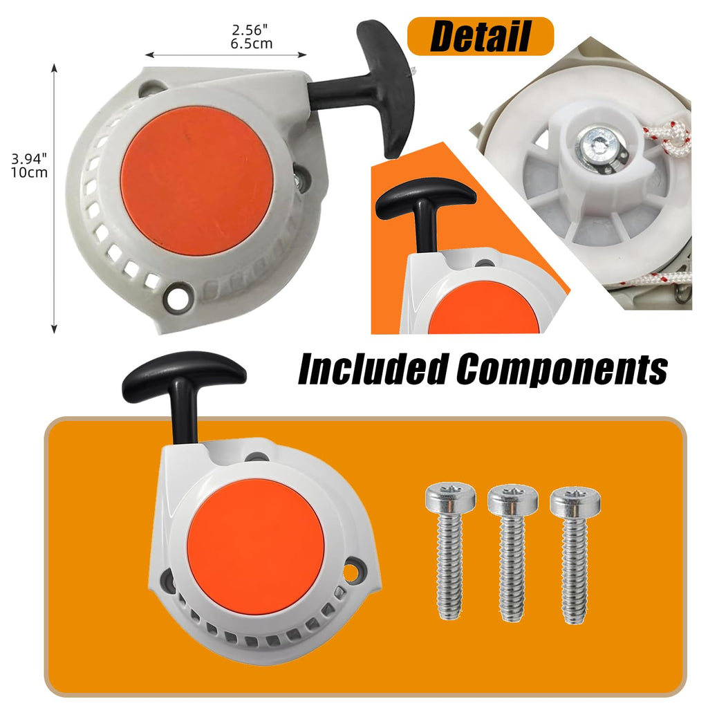 Adorih FS94 Recoil Rewind Starter - 4149 190 4001 - for Stihl FS94 FS94R KM94R HL91K HL94 HL94K KM94 HL91 FS94C FS94RC String Trimmer Replacement Part 4149-190-4001
