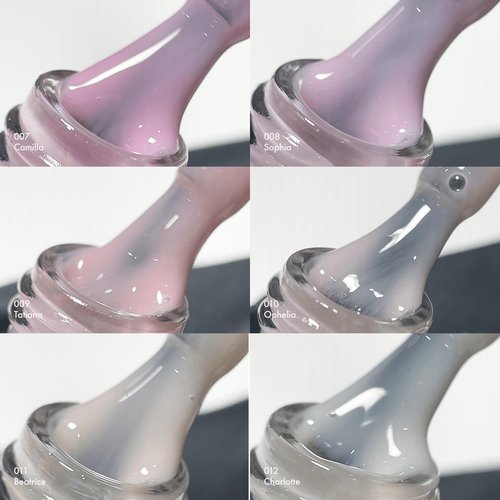 MakarttPro Builder Nail Gel in a Bottle Series: 12 Neutral Cover Colors, 17ml Nail Gel Set for Professional Nail Technicians, Soak-Off Builder Gel for Natural Overlays and Sculpted Manicures
