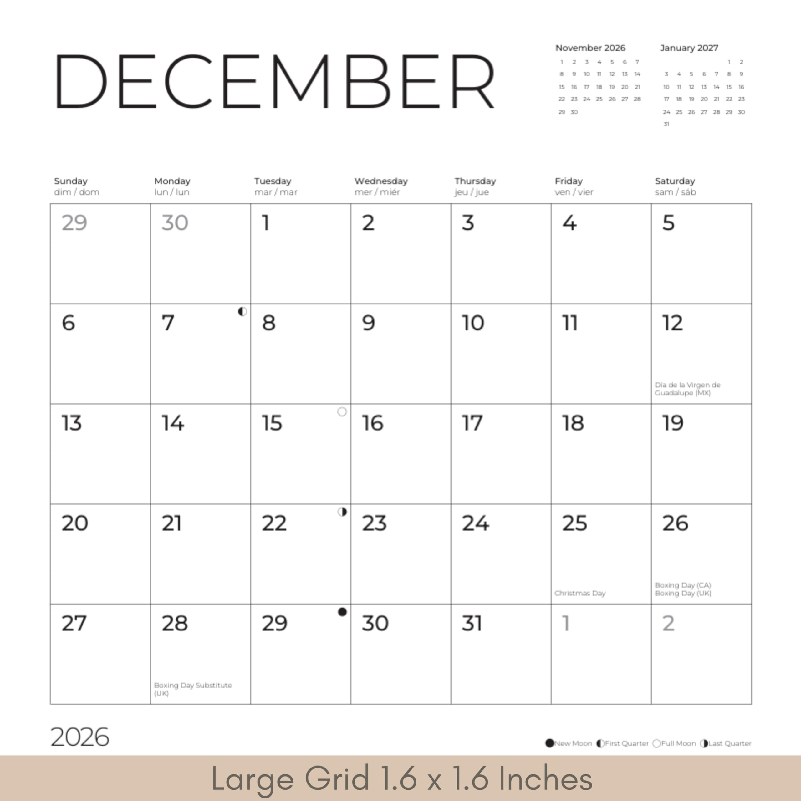 Black Lab Puppy Wall Calendar 2026 | 12" x 24" Open | Dog Calendar Photography Thick & Sturdy Paper | Office Kitchen Decor or Gift | Pacific Waters Press (Black Lab Puppies)