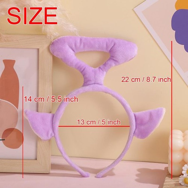 PHQOORYTH Womens Headbands Ears Fashion Headwear Cut Hairband Hair Costume Accessories for Adult Halloween Cosplay Party Decorations