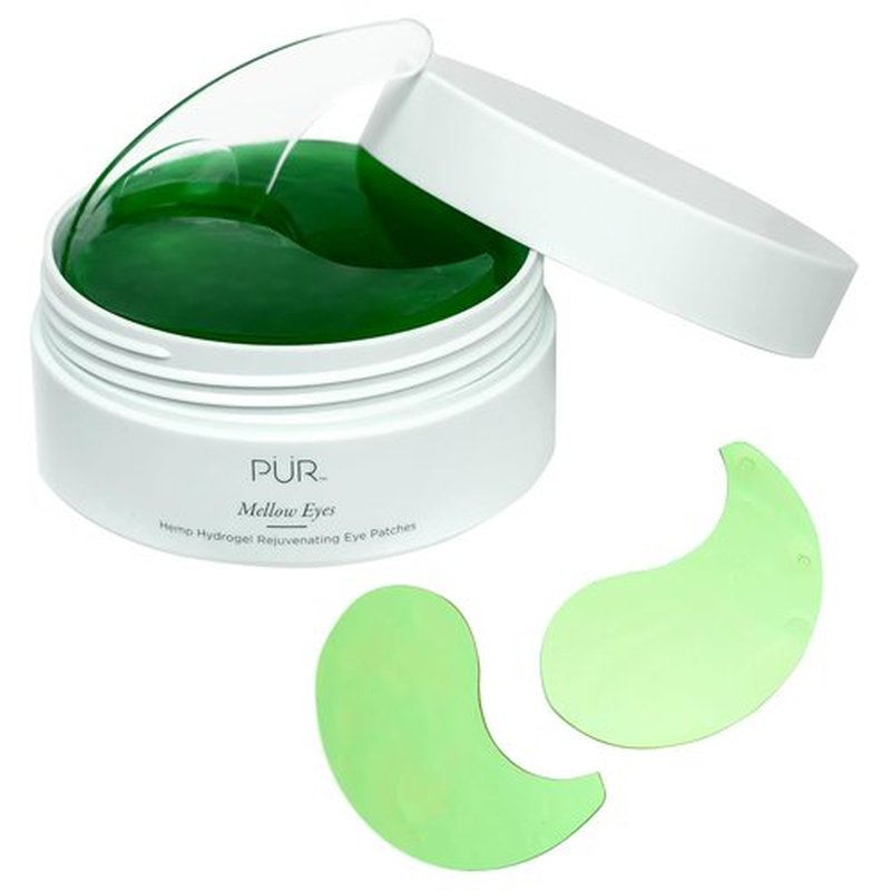 PÜR MINERALS Hydrogel Under Eye Patches - Hydrate, Plump & Brighten with Hemp Seed Oil | 30 Pairs