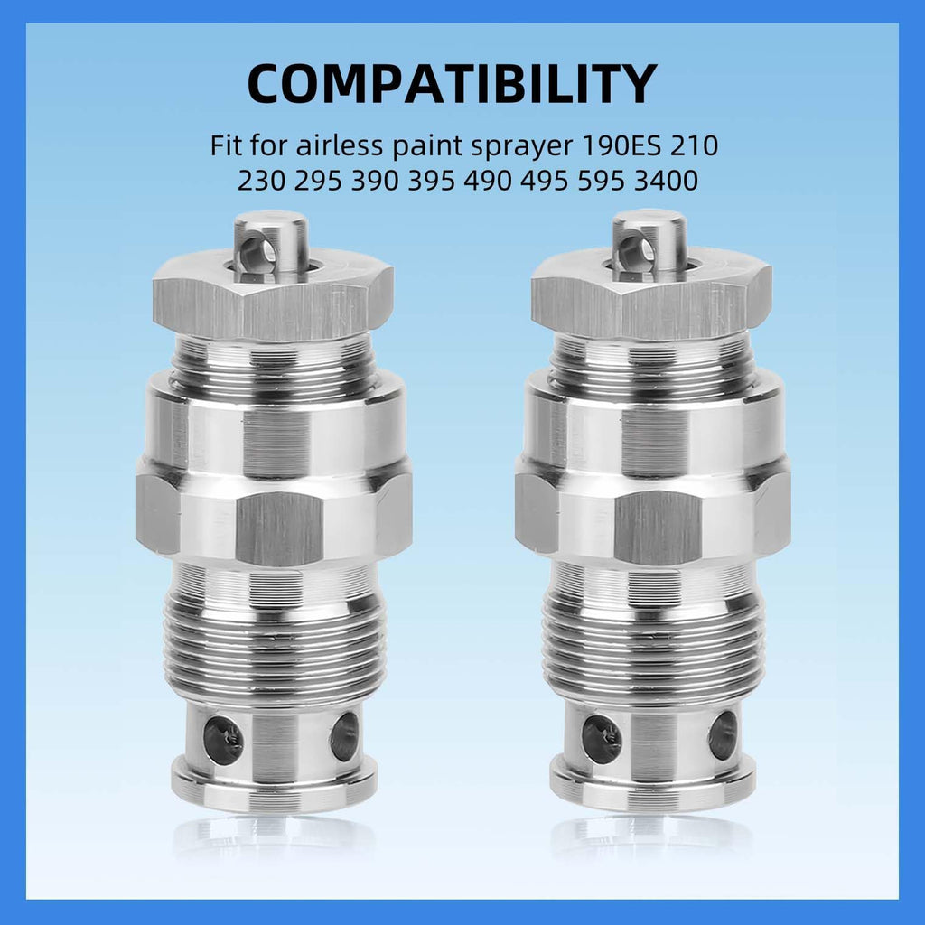 235014 Prime Spray Drain Valve Kit for Graco 210 230 295 390 395 490 495 595 3400 Airless Paint Sprayer Replacement Parts (2pc)