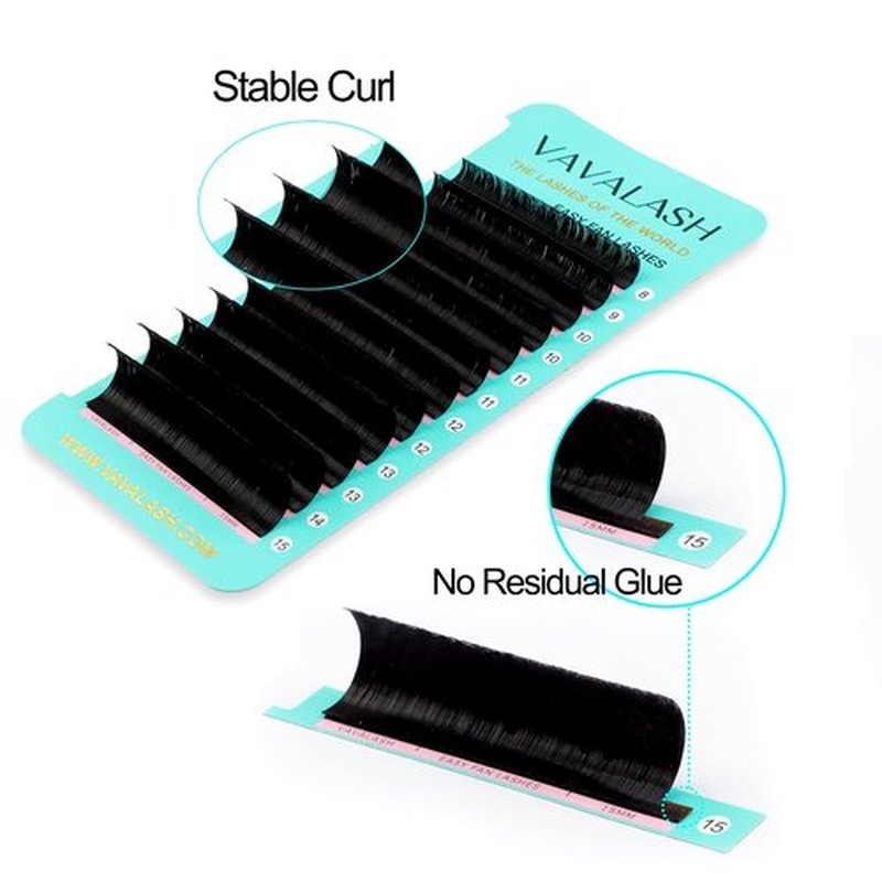 Eyelash Extension Supplies Easy Fan C Curl 0.03 Rapid Volume Lash Extensions 3D 4D 5D 6D 7D 10D Automatic Blooming Flower Lashes Self Fanning Russian Individual（C-0.03,8mm）