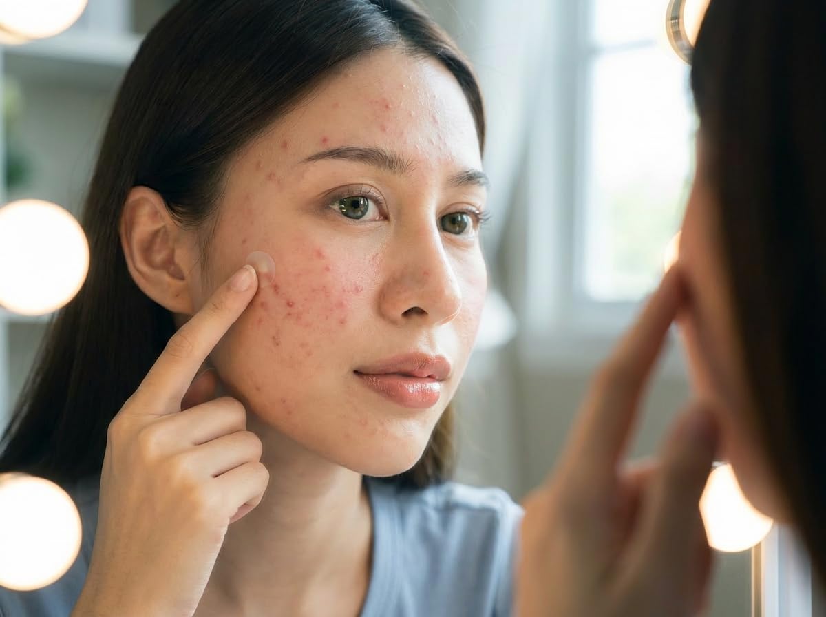 BLISSED SKIN Invisible Pimple Patches for Face - Hydrocolloid Acne Patches with Tea Tree Oil - Gentle, 60 Effective Zit Patches in Four Sizes