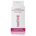 Native Body Wash - Naturally Derived Ingredients for Soft, Hydrated Skin | Cherry & Vanilla Macaron, 18 oz