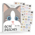 CELECARE Cat Pimple Patches,Cute Pimple Patches,Acne Patches for Face, Cute Stickers,Salicylic Acid & Tea Tree, 120 Hydrocolloid Dots in 20 Colors for Face,Cute Cat Pimple Stickers
