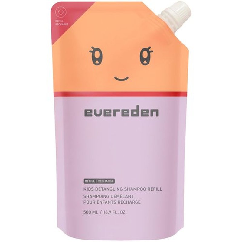 Evereden Kids Shampoo Refill - 16.9 Fl Oz | Gentle, Non-Toxic Detangling Formula for Kids' Haircare
