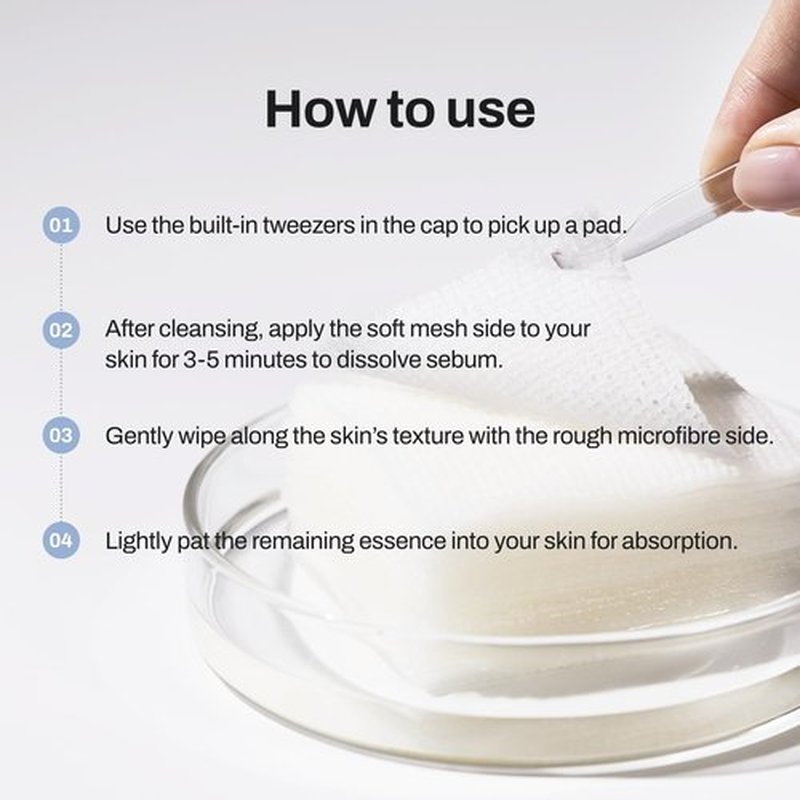 Niacin X BHA Pore Mild Clear Toner Pad - Korean Toner Pads for Face - Hydrating Face Toner for Pore Minimizer - Exfoliating Pore Care with Dual-Sided Pads - Gentle Blackhead Remover, 60 Pads