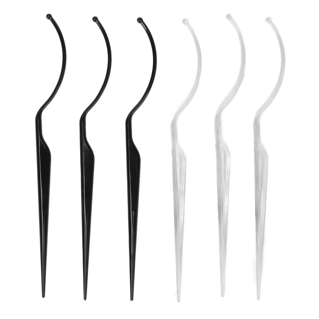 Lashes Display Rack, Clear Stand False Eyelashes Display Sticks Ergonomic 6pcs Sticks Washable Multifunctional for Beauty Salon