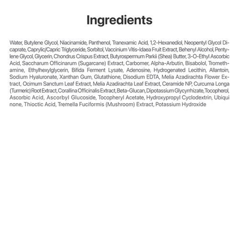 numbuzin No.5 Vitamin Concentrated Serum, Dark Spot Care, Glutathione & Vitamin Serum, Korean Skincare, Tranexamic Acid 4%, Niacinamide 5%, for a Radiant-Looking Glow 1.01 fl oz