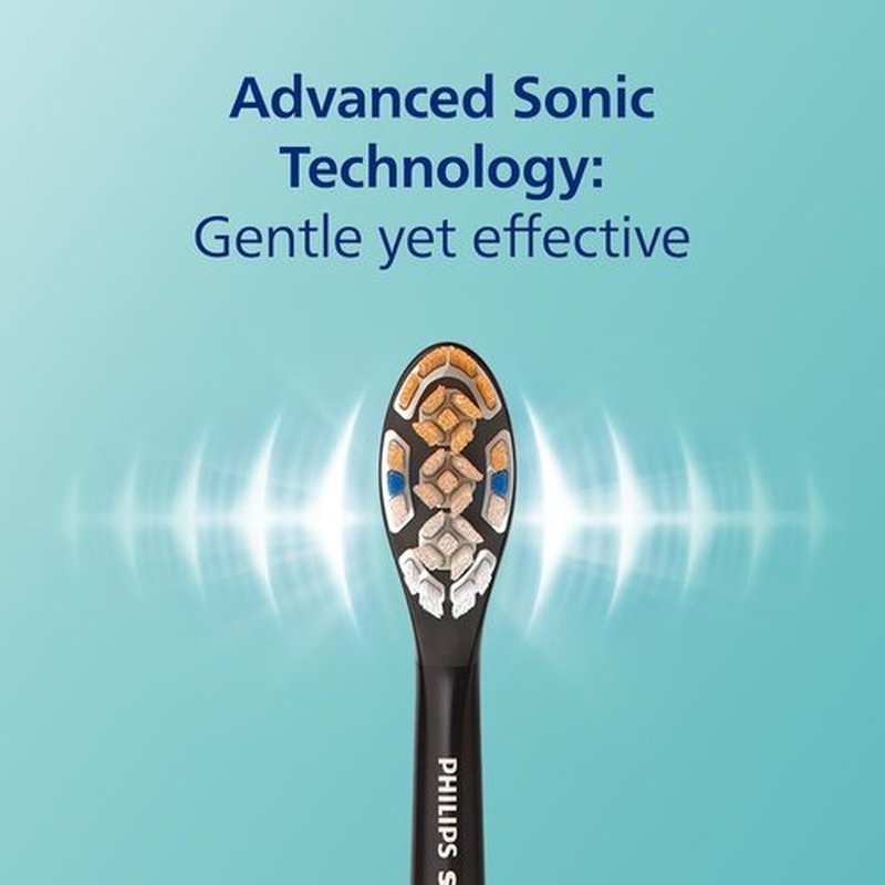 Philips Sonicare DiamondClean Smart 9300 Electric Toothbrush - Sonic Technology, App Connectivity, 4 Modes, Black | Model HX9903/15