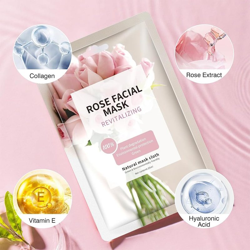 GUOYAOLIFU Facial Masks Skincare for Women,Moisturize Face Mask Sheet for Girl,Hydrating Face Mask for All Skin Types,Dry Skin & Sensitive Skin (10-Packs)