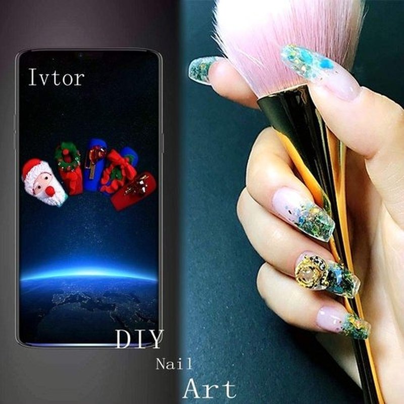 Acrylic Nail,Coffin Nails Full Cover, Ivtor Clear Artificial Nails Tips Ballerina Nail Art DIY at Home For Women 600Pcs 10 Sizes