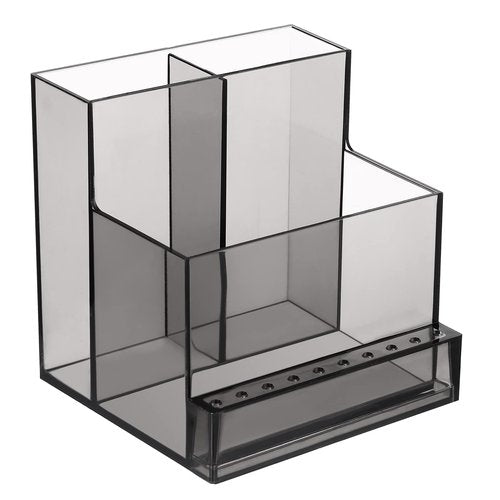Beaupretty Nail Drill Bits Holder Storage Box Compact Nail Tool Organizer Stand for Grinding Machine Manicure Accessories 4.05X3.81X3.93 Inches