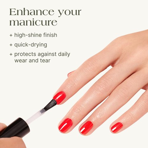 Botanist The Shield | High Shine Top Coat | Fast Drying, Chip Resistant, 7-Day Wear | Protects Nails and Enhances Manicure | 71% Plant-Based and Vegan