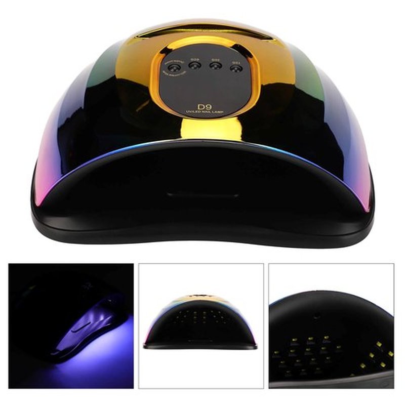 Dioche Nail Gel Dryer 150W LED Light Quick Drying Finger & Toe Nail Art Machine - Professional Gel Drying with 57 Light Chips & Infrared Sensor