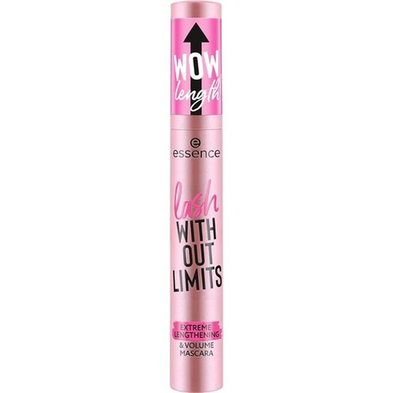 Essence Lash Without Limits Mascara - Extreme Lengthening & Volume | Extra Black, Vegan & Cruelty-Free