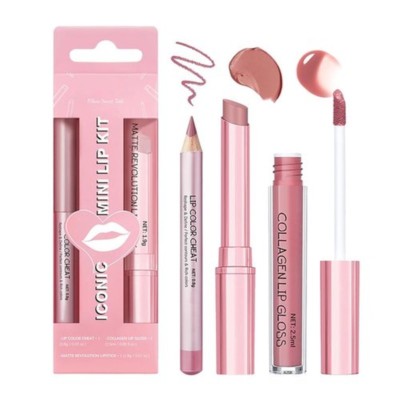 Skiennix Matte Liquid Lipstick Set - Long Lasting Hydrating Lip Balm & Liner | 3PCS Non-Sticky Waterproof