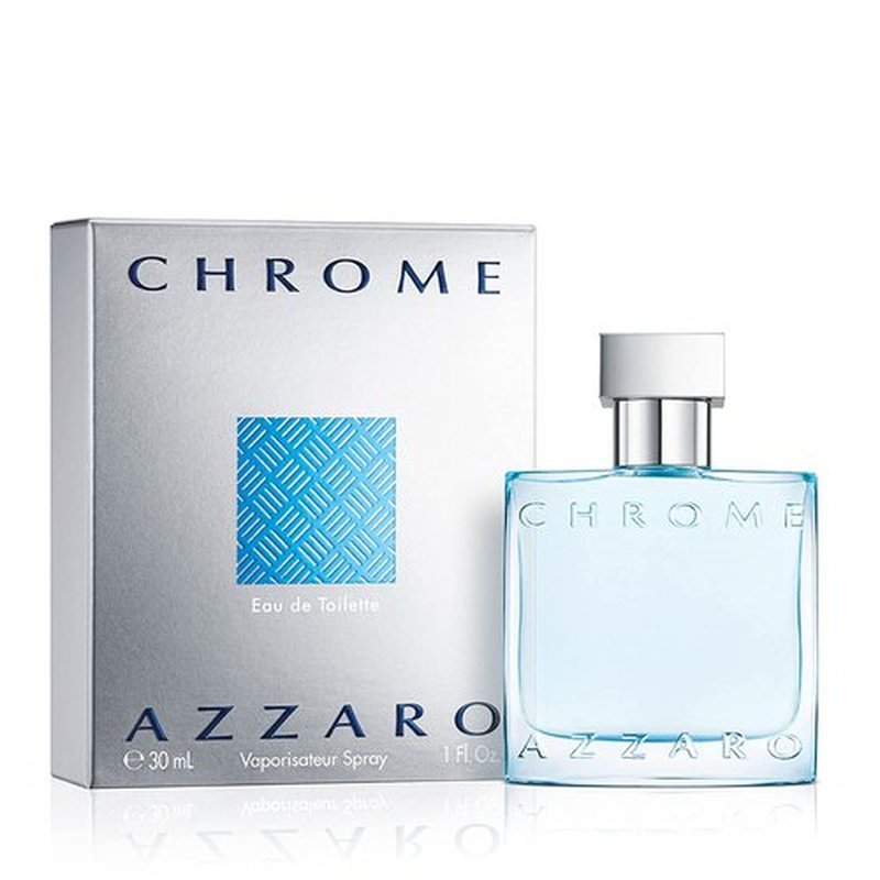 Azzaro Chrome Eau de Toilette | Fresh Aquatic Men's Cologne - Citrus & Woody Notes - Perfect for Everyday Wear