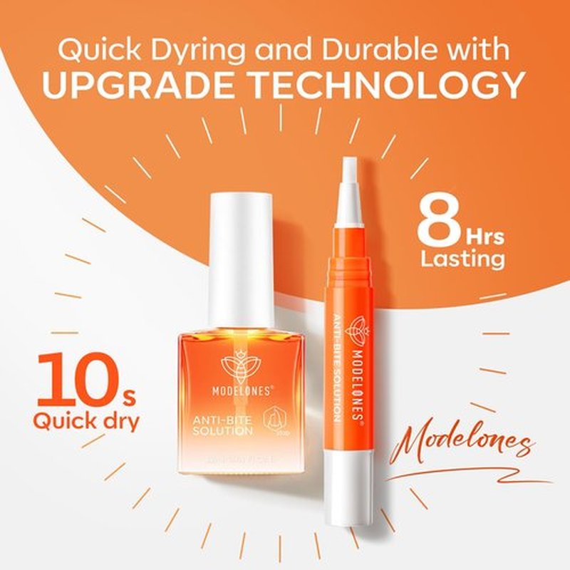 modelones Nail Biting Treatment for Kids 2 Pcs Nail Biting Prevention for kids Quick Dry Thumb Sucking Deterrent Bitter Stop Nail Biting Pen No Bite Nail Polish Sets 0.58 Fl Oz