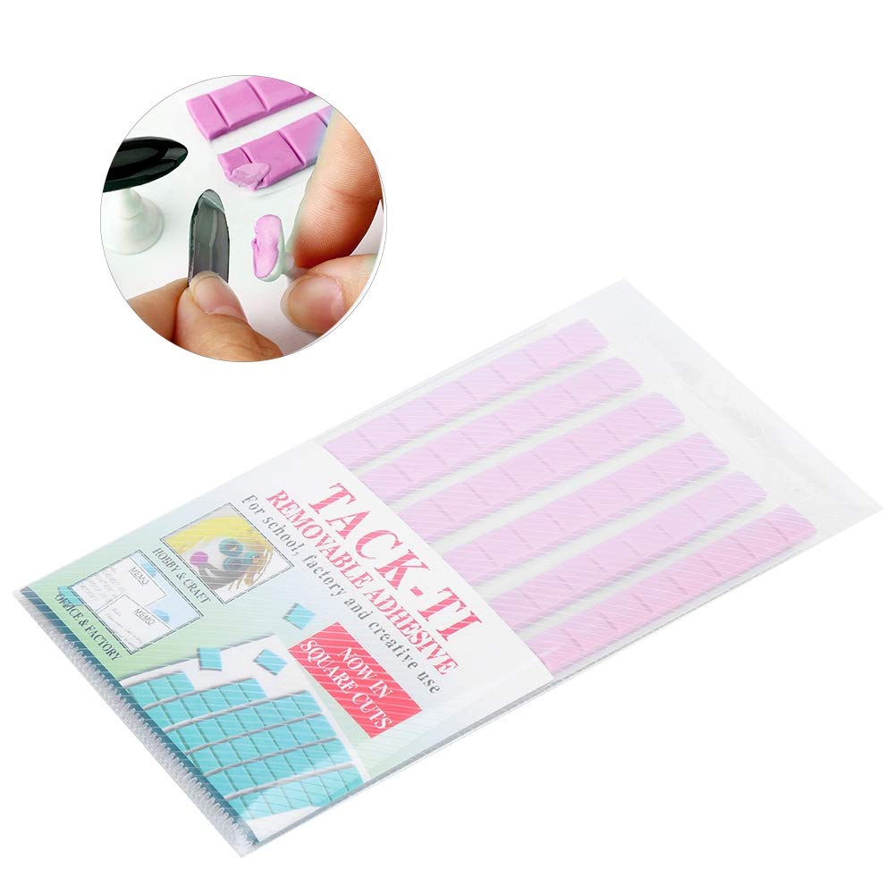 Manicure, Professional Reusable Nail False Nail Tips Sticky Adhesive Manicure Tool Pink