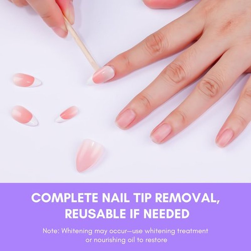 Makartt Nail Glue Remover for Press on Nails, 60ML Gentle Glue Remover for Solid Nail Glue Gel Non-Acetone Press on Nail Remover for Nail Tips, Nail Polish Remover with 5pcs Wooden Sticks