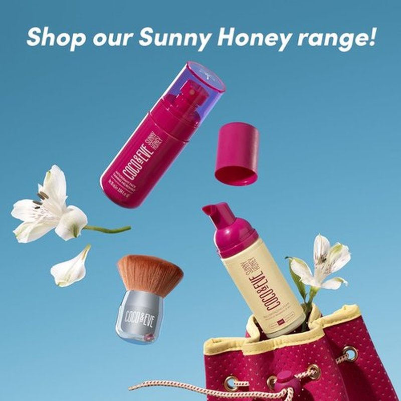 Coco & Eve Bali Bae Self Tan Set (Medium). All Natural Sunless Tanning Mousse. Instant Self Tanning Lotion with Bronzer, Mitt Applicator, Kabuki Brush and Back Applicator for Flawless Application