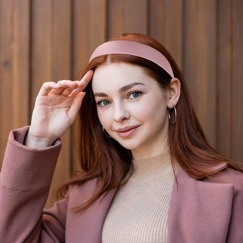 Lawie 16 Pack Multicolor Satin Cloth Fabric Covered Thin Slim Plain Plastic Headband Hair Band Hoops Base for Women Men Girls Teens Kids Hair Accessories (Multicolor B, Width: 2 cm / 0.8")