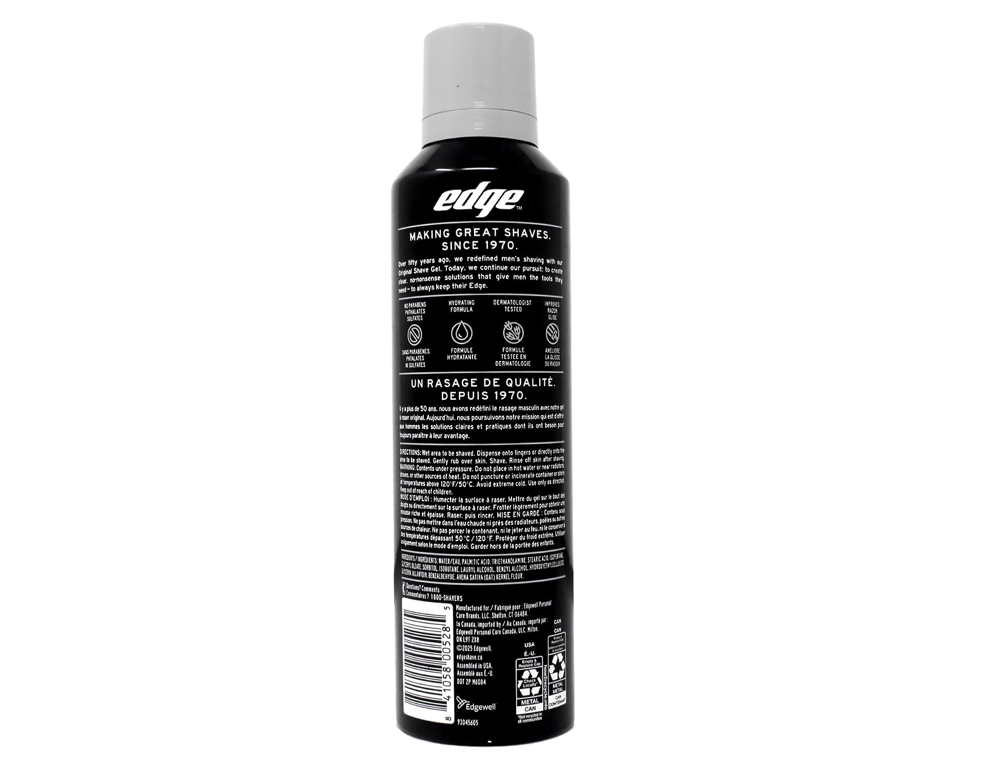 Edge Shave Gel, Fragrance Free, Ultra Sensitive 7 oz Pack of 9