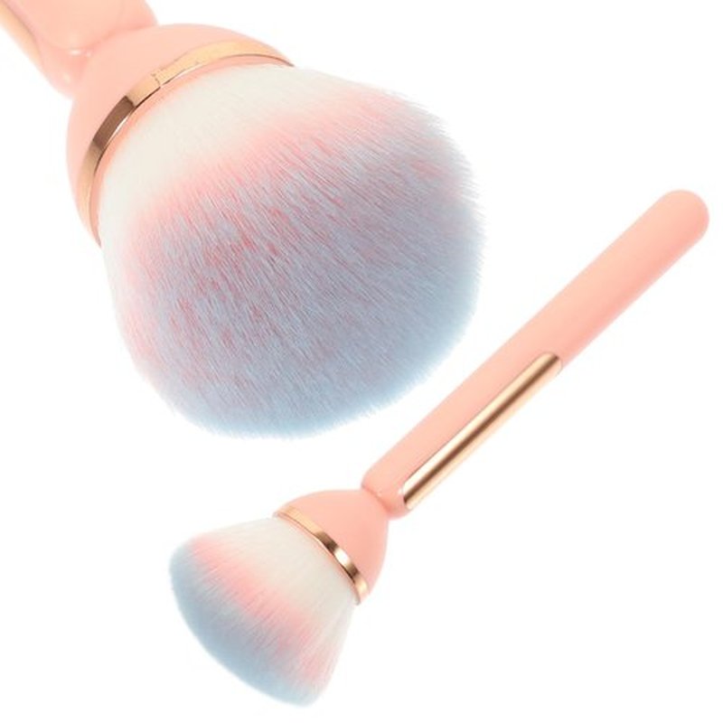 KALLORY Nail Dust Brush Portable Makeup Brush for Loose Powder and Blush with Soft Handle Compact Size for Nail Art and Makeup Application
