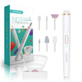 VOGOE Electric Nail Drill, Cordless Nail File Machine Kit 2 Directions & Speeds for Acrylic, Gel Nails, Rechargeable with LED & 6 Nail Drill Bits for Professional Manicure and Pedicure,Gold ND310