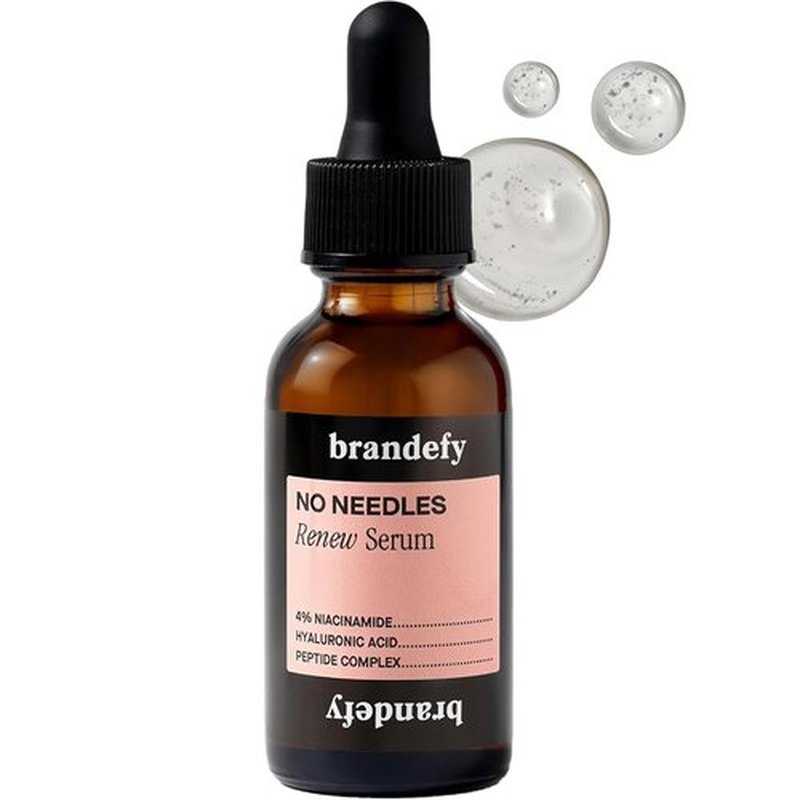 Brandefy Niacinamide Serum - Hydrating & Plumping with Peptides & Hyaluronic Acid | 1oz Made in the USA