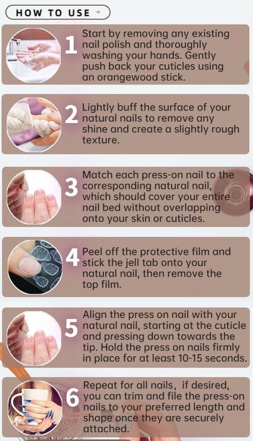 QQPPOLIU Royal Blue Press on Nails Long Length Square Shape Acrylic Fake Nails with Rhinestones Designs False Nails Mother'S Day Gift 24pcs