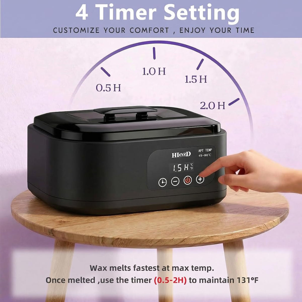 Paraffin Wax Machine for Hand and Feet，Touchscreen Paraffin Wax Warmer with 1.98lb Wax Moisturizing Paraffin Spa Wax Bath Kit, Large Capacity at Home for Smooth and Soft Skin（Pink）