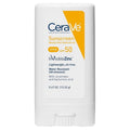 CeraVe Mineral Sunscreen Stick SPF 50 - Broad Spectrum Protection with Hyaluronic Acid & Ceramides | Fragrance-Free, Oil-Free