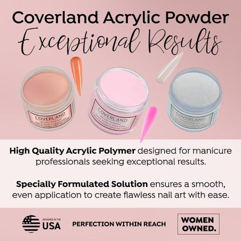 Tones Coverland Acrylic Nail Powder - 'A Not So Silent Night' Limited Edition for Nail Art | 1.5 Oz