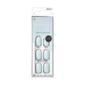 KISS imPRESS Color No Glue Mani 30 Pcs Press On Nails, Light Blue, Short Size, Oval Shape, Simple Peel & Press Easy Apply, Hassel-Free Removal, Essential Tools Included
