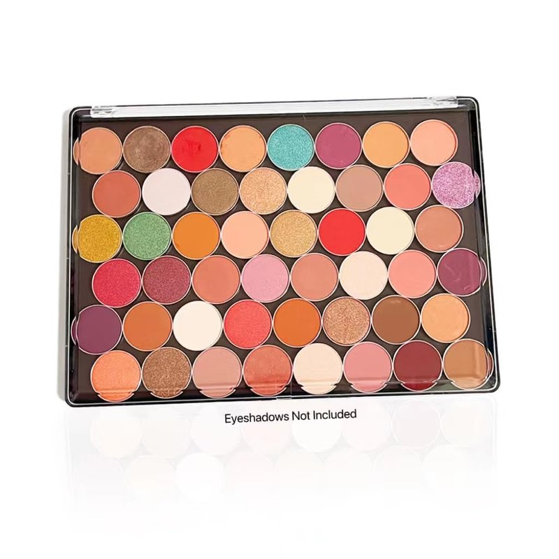 UDTIP XL Large Empty Magnetic Makeup Eyeshadow Palette with Clear Cover and 20pcs Adhesive Stickers for DIY Your Own Eyeshadow, Blush Palette 9.25'' x6.57''