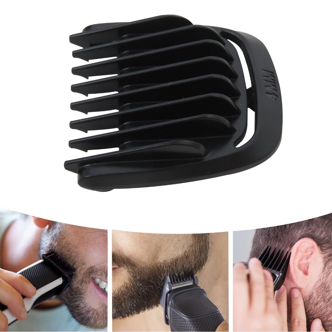 JRSHOME 2026 New Trimmer Replacement 4mm Beard Stubble Hair Guide Guard Comb for Philips Norelco Multigroom MG3750 MG3760 MG5750 MG5760 MG7750 MG7770 MG7790 MG7791 (for Extra Wide 41mm T Blade Only)