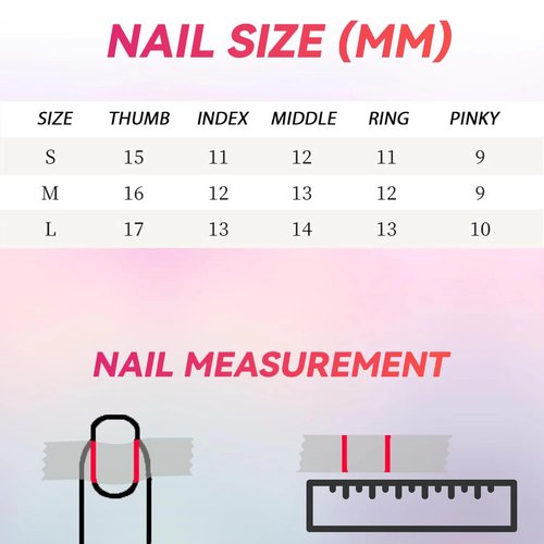 10pcs Handmade Nails, Luxury Handmade Press on Nails,3D Design Hand-painted Nail Art,Reusable Gel Glue on Fake Nails Kit (CL-9003-M)