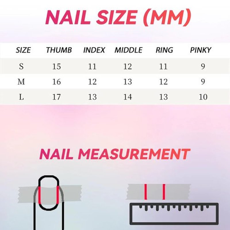 Nosacen 100% Handmade Nails,10 Pcs 3D Handmade Press On False Nails,Hand-painted Artificial Nails With Glue for Women and Girls Easy DIY Nail Art at Home Application (#8008-M)