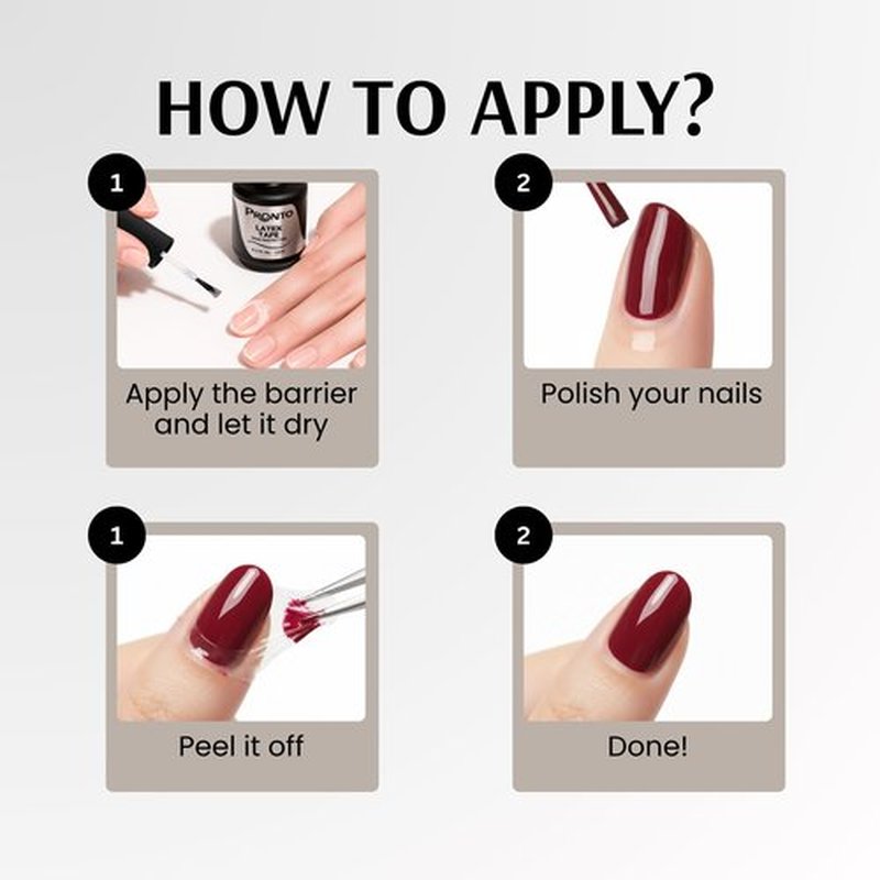 Pronto Gel Nail Polish Remover Barrier – Cuticle Guard for Mess-Free Gel Removal | Peel-Off Skin Protector for Acrylic, Gel & Nail Art | Fast Drying, Gentle Formula | 15 ml