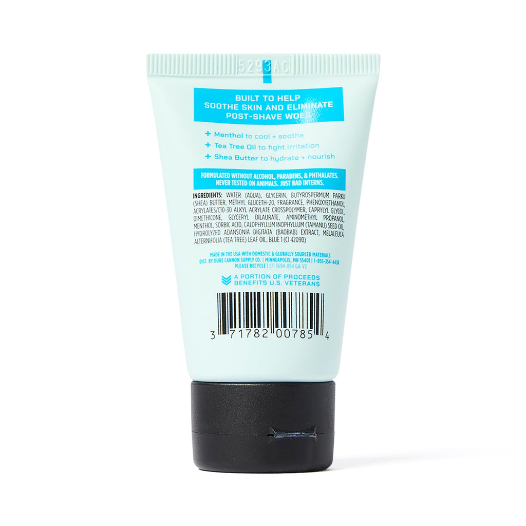Duke Cannon Cooling After-Shave Balm for Men, 3-Pack, 1.5 oz Each – Alcohol-Free, Menthol Cooling Sensation, Hydrating with Aloe & Shea Butter, Soothes Razor Burn