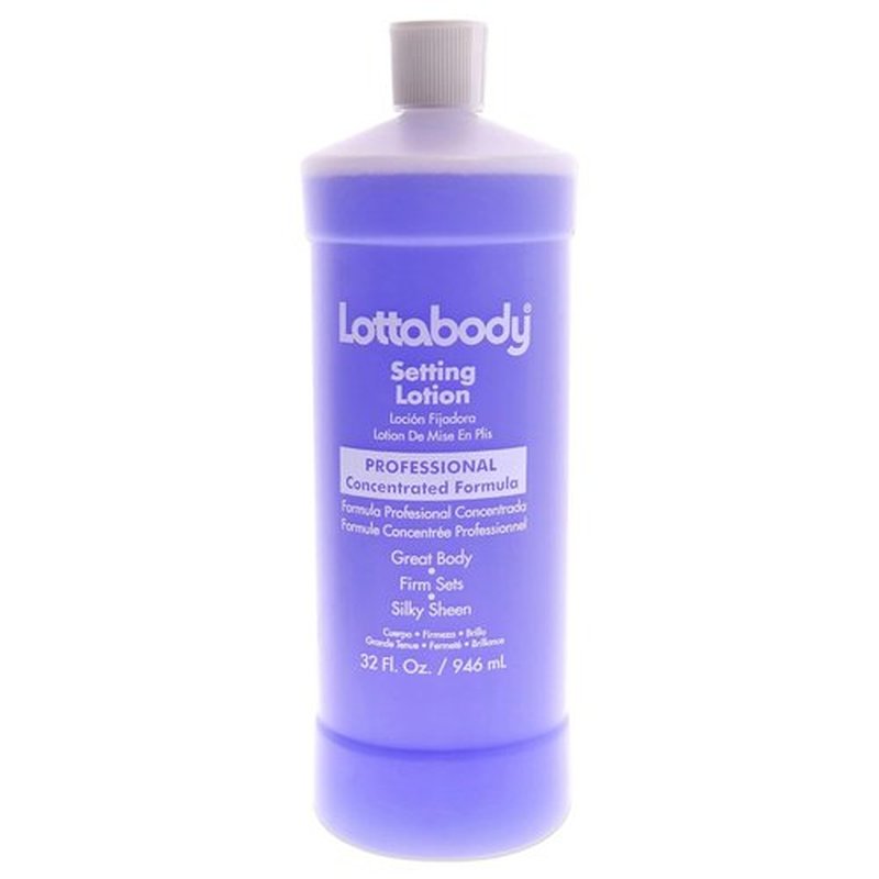 Lottabody Setting Lotion - 32 Ounce | Perfect for Long-Lasting Styles and Frizz Control