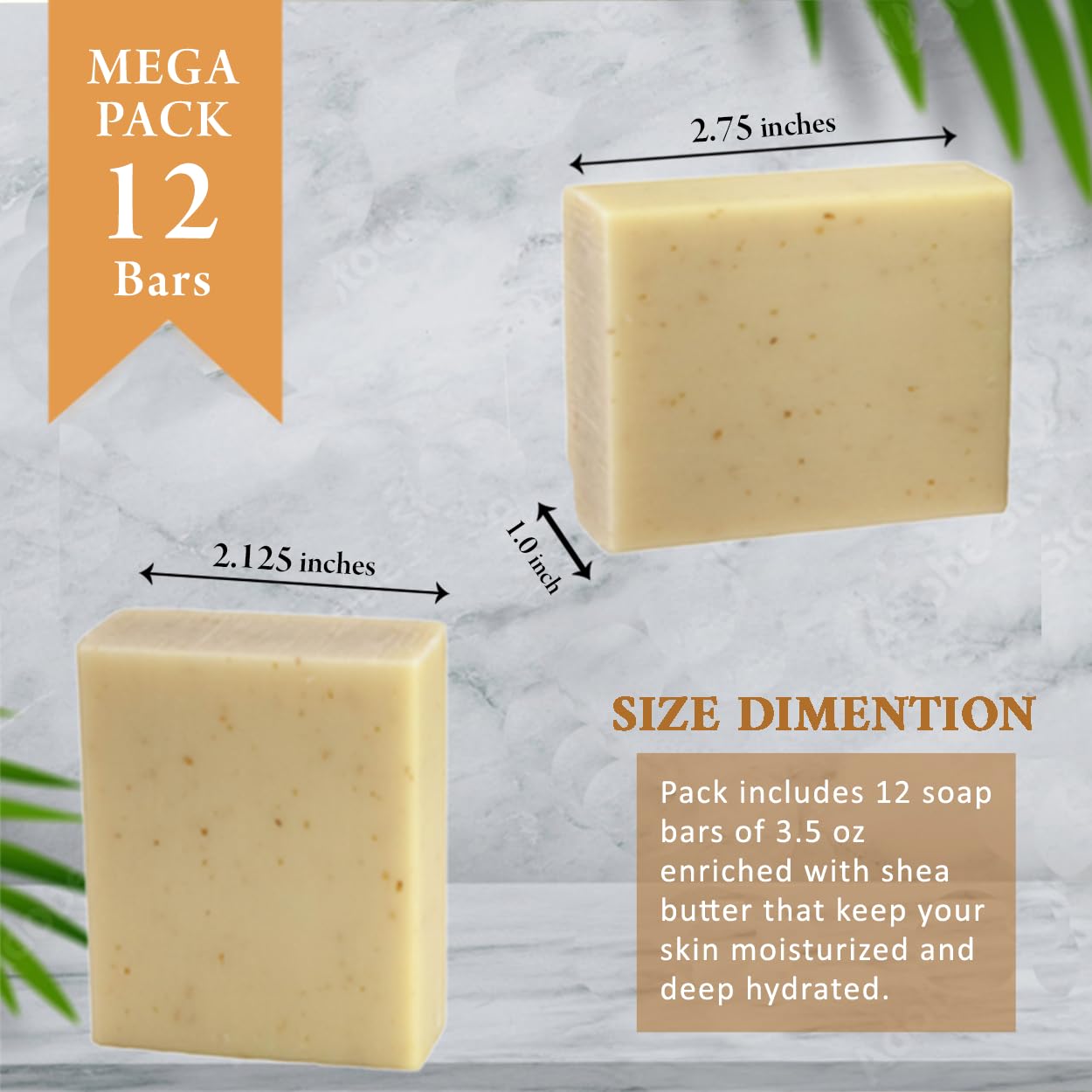 Simple Scents Australia Scented Natural Soap Bars (12 Bars), 3.5oz Moisturizing French Triple Milled Soap Bars Enriched with Shea Butter - Pure Plant Oil Bath & Body Bars