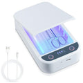 Soiiw Nail Tool Sterilizer Box Portable with Blue Light,USB Sterilizer Cleaning Box for Nail Salon, Tweezers, Jewelry, Phone, Manicure Tools