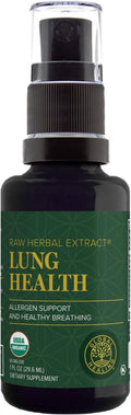 Global Healing Organic Lung Health Supplement - Herbal Nasal Decongestant Spray for Respiratory Support | 1 Fl Oz