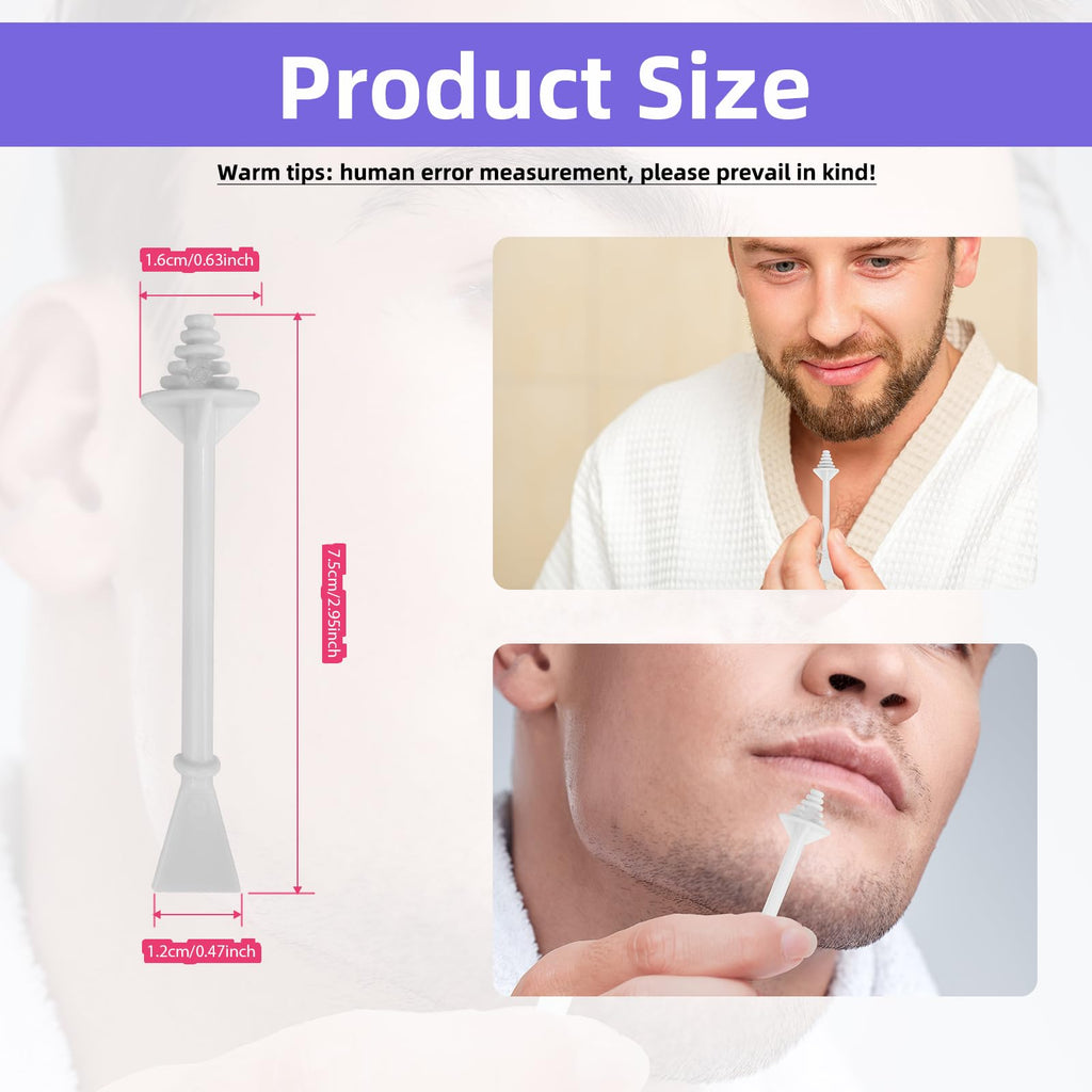 200Pcs Nose Wax Sticks, Plastic Hair Wax Applicators Disposable Nose Waxing Stick Ear Hair Removal for Men Women Nostrils Ears Face Cleaning